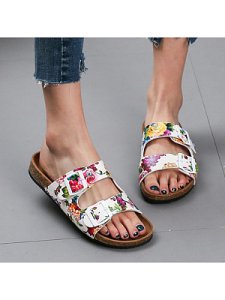 Berrylook Women's Casual Printed Flat Sandals stores and shops, shoppers stop, printing Sandals,