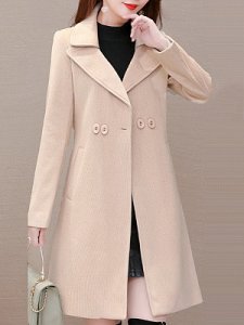 Berrylook Women's Casual Solid Color Slim Coat clothing stores, stores and shops, Solid Coats, mens coats sale, black puffer jacket women's