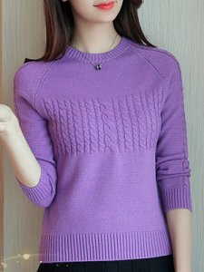 Berrylook Women's Casual Solid Loose Sweater shop, shoping, Solid Pullover, cardigans for women, long cardigans for women