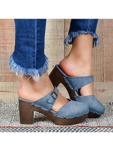 Berrylook Women's fashion chunky heels online shop, shoppers stop,