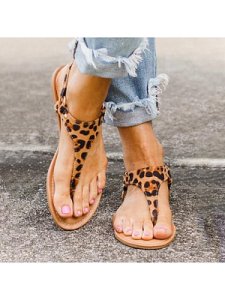 Berrylook Women's leopard-print leopard buckle sandals stores and shops, online stores,