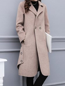 Berrylook Women's long woolen coat sale, clothes shopping near me, winter vest womens, cute winter coats