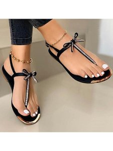 Berrylook Women's toe Rhinestone Sandals clothing stores, online shopping sites,