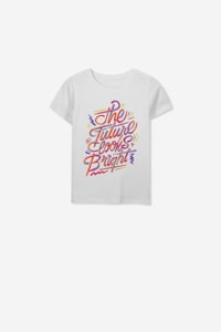 AFL - Aflw Genw Tee - Kids - White / the future looks bright