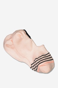 Body - Hidden Trainer Sock - Blush stripe