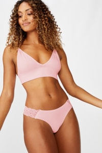 Body - Party Pants Seamless G-String Brief - Crystal pink
