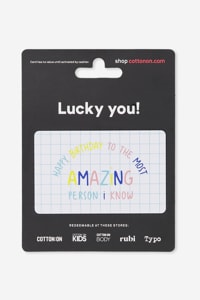 Cotton On - Cotton On & Co $100 Gift Card - Happy birthday amazing