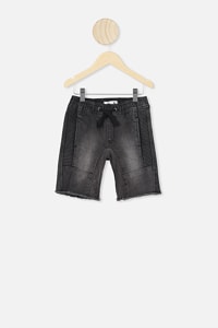 Cotton On Kids - Motto Short - Washed black