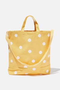 Cotton On Kids - Printed Tote Bag - Mustard spot