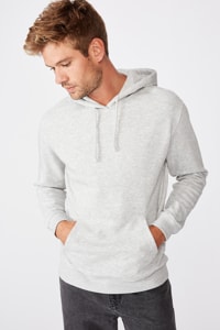 Cotton On Men - Essential Fleece Pullover - Light grey marle
