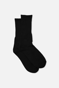 Cotton On - Single Pack Active Socks - Black solid