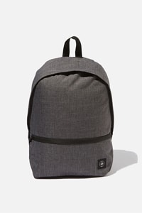 Cotton On - Transit Backpack - Charcoal crosshatch