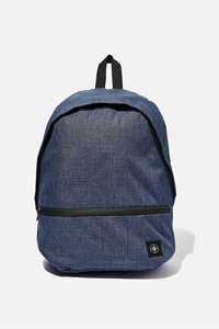 Cotton On - Transit Backpack - Navy crosshatch