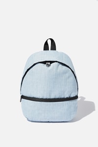 Cotton On - Transit Mini Backpack - Chambray crosshatch/black