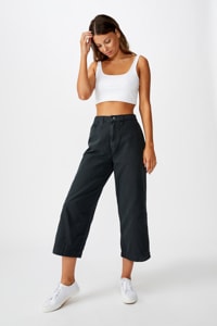 Cotton On Women - Taylor Pant - Washed black