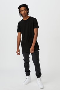 Factorie - Longline T Shirt - Black