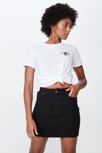 Factorie - Malibu Stretch Skirt - Thrift black