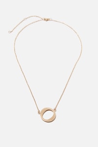 Rubi - Tilted Letter Necklace - Gold o