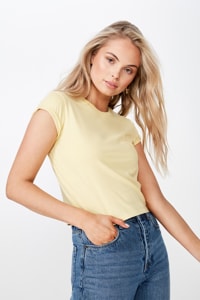 Supré - Baby Tee - Canary yellow