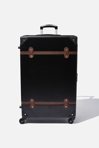 Typo - Large Travel Trunk Suitcase - Black