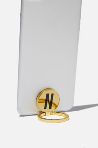 Typo - Metal Alpha Phone Ring - Gold n