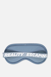 Typo - Premium Sleep Eye Mask - Blue escaping reality