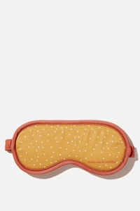 Typo - Premium Sleep Eye Mask - Mustard micro spot