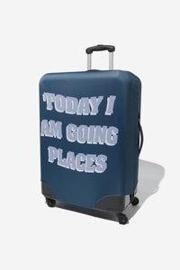 Typo - Suitcase Cover - Large - I am going places