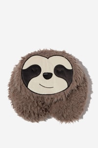 Typo - Travel Neck Pillow with Hood - Sloth