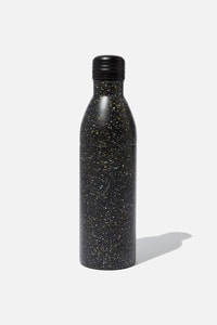 Typo - Two Piece Metal Drink Bottle - Black multico splatter