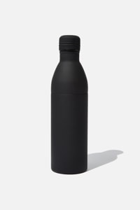 Typo - Two Piece Metal Drink Bottle - Pl rubber black