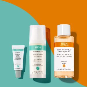 Ren Clean Skincare - Spot-clearing clean routine bundle