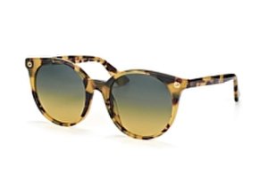 Gucci GG 0091S 003, ROUND Sunglasses, FEMALE, available with prescription