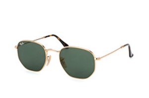 Ray-Ban Hexagonal RB 3548N 001, SQUARE Sunglasses, MALE, available with prescription