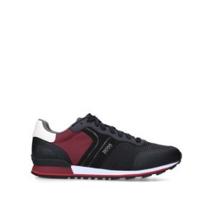 Mens Boss Parkour Sneaker, 9 UK, Black Red