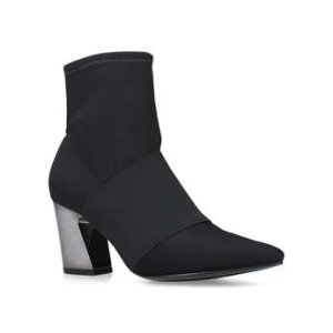 Womens Nine West Delaynadelayna Nine West Ankle Boots 85 Mm Heel Black, 5 UK