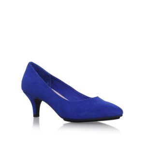 Solea - Comfort Fit - Womens soleacomfort fit ariannasolea comfort arianna blue mid heel court shoes, 7 uk