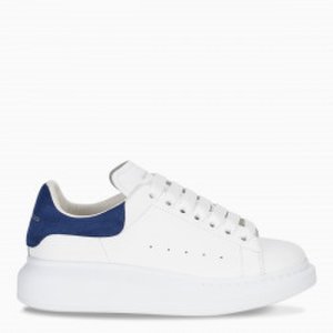 Alexander McQueen Women's white and blue Oversize sneakers