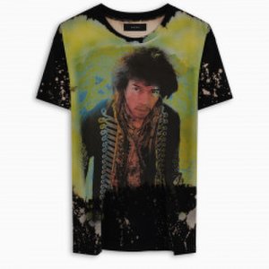 AMIRI Jimi Hendrix bleached-effect t-shirt