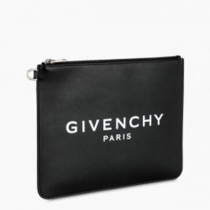 Givenchy Black leather large pouch