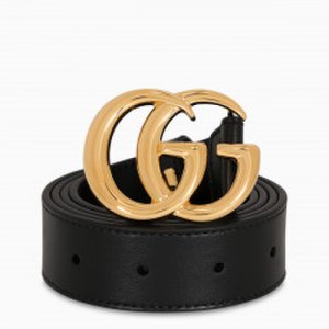 Gucci Men's shiny GG buckle belt