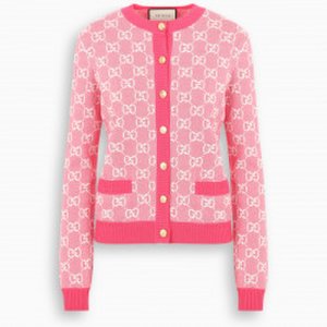 Gucci Pink and ivory cardigan