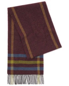 Burgundy Donegal Lambswool Scarf