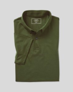 Cotton Smart Jersey Polo - Green
