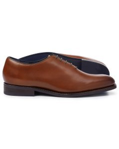 Charles Tyrwhitt - Leather brown goodyear welted wholecut performance shoes
