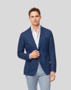 Luxury Italian Wool Jacket - Blue
