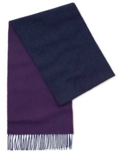 Purple Ombre Lambswool Scarf