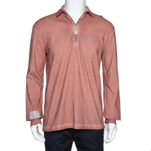 A Cold Wall Sandstone Orange Half Zipper Front Sweatshirt M