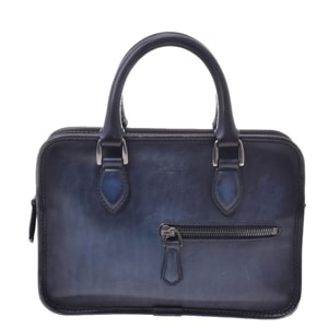 Berluti Blue Leather Anjuur Mini Shoulder Bag