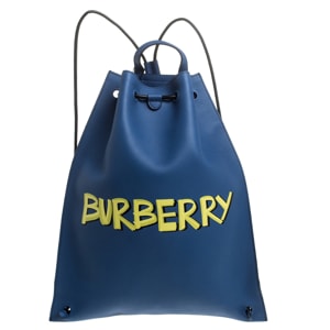 Burberry Blue Leather Bobby Backpack